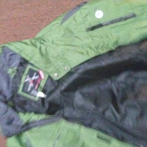 Boys green black winter jacket